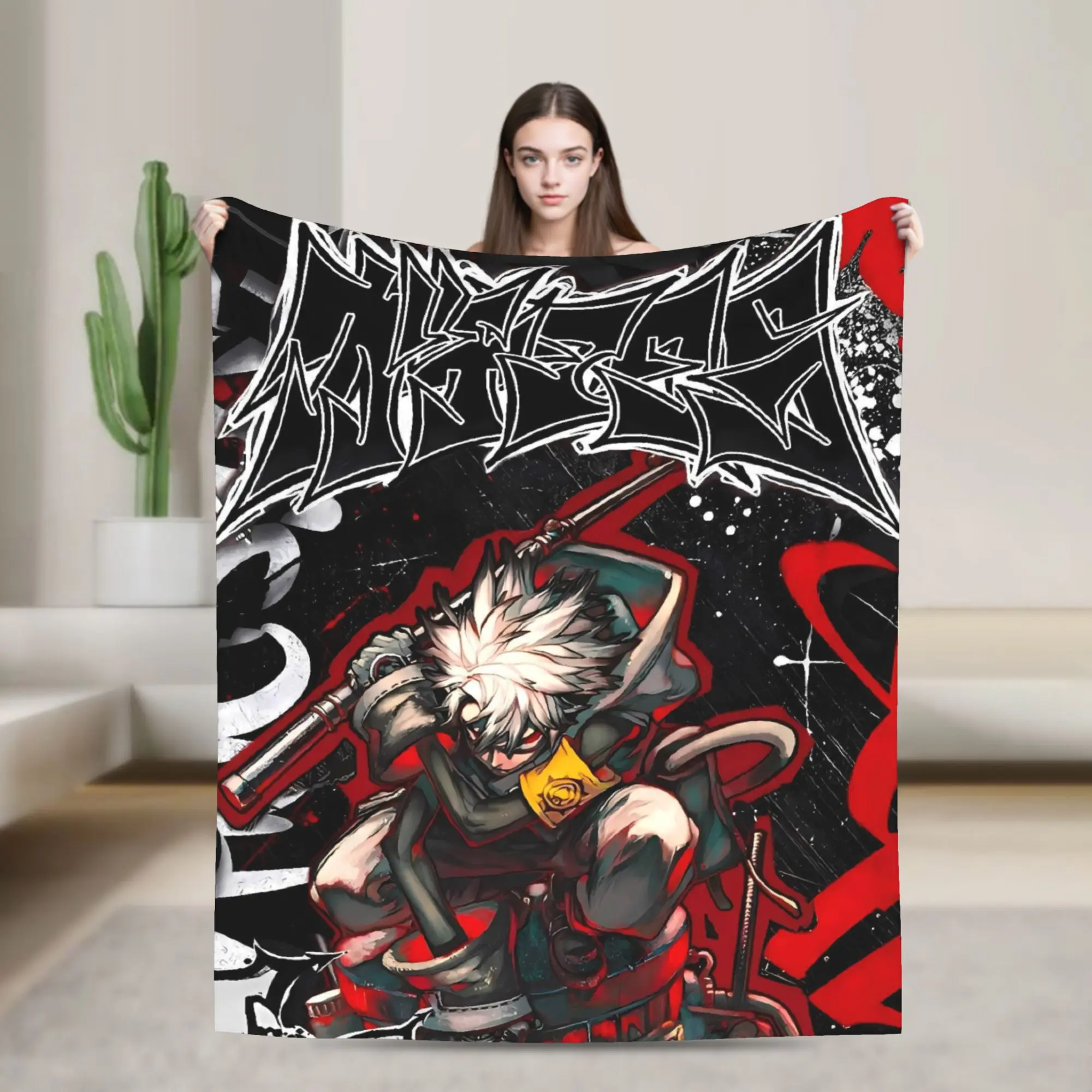 New Funny Gachiakuta Manga Blanket  Soft Novelty Plush Throw Blanket For Home Decor Camping Flannel Bedspread Bed Cover