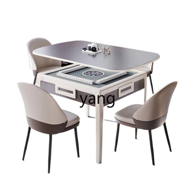 

yjq Dining Table Dual-Use Mahjong Machine Mahjong Table Automatic Household All-in-One Machine