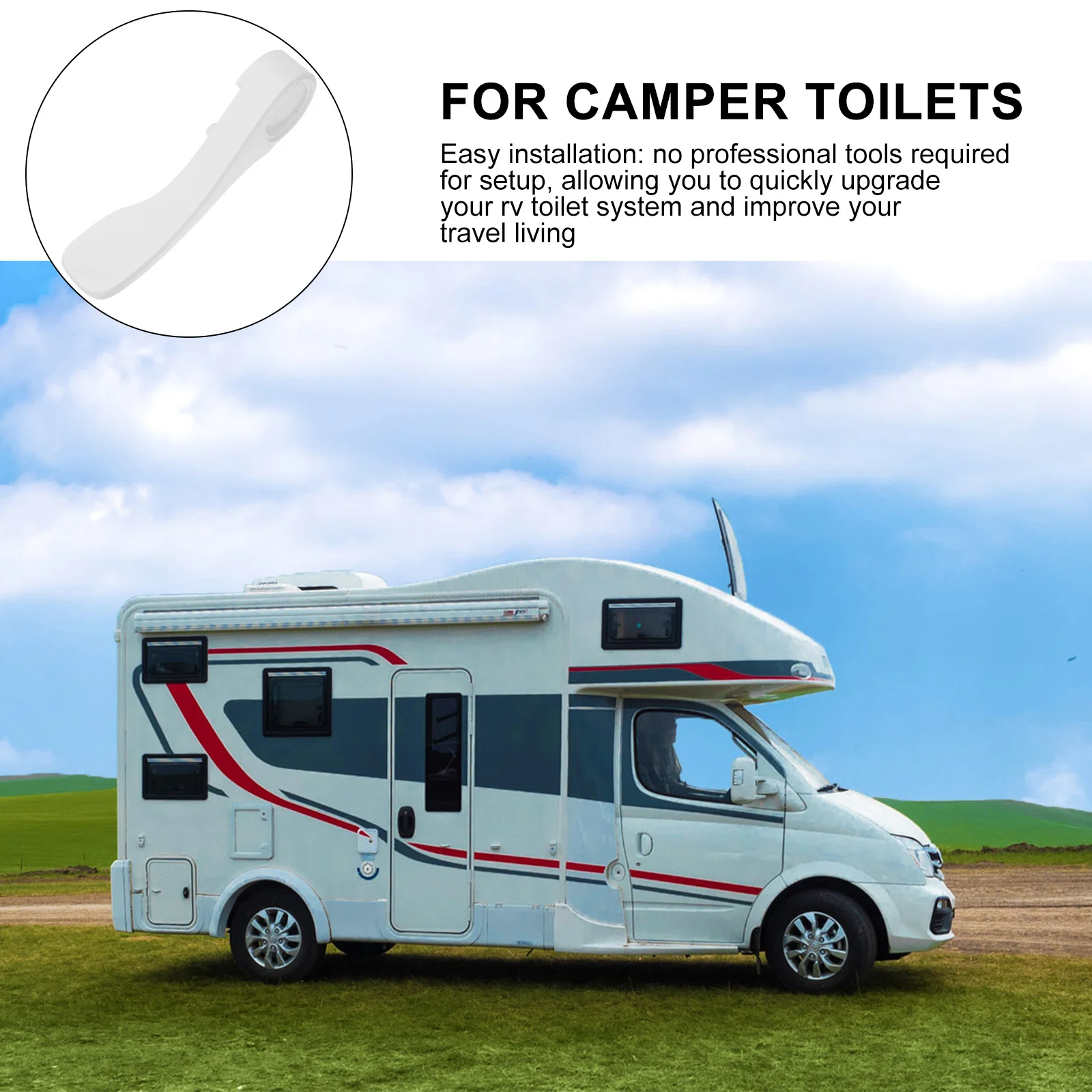 

RV Toilet Pedal Replacement Parts Foot Stool for Adults Camper Refit