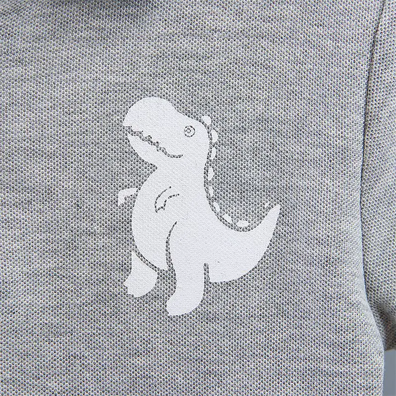 Summer Baby Boy Casual Clothes Cartoon Dinosaur T-Shirt Short Pants 2Pcs/Set Sport Kids Lapel Suits Children Fashion 0-5 Years image 5