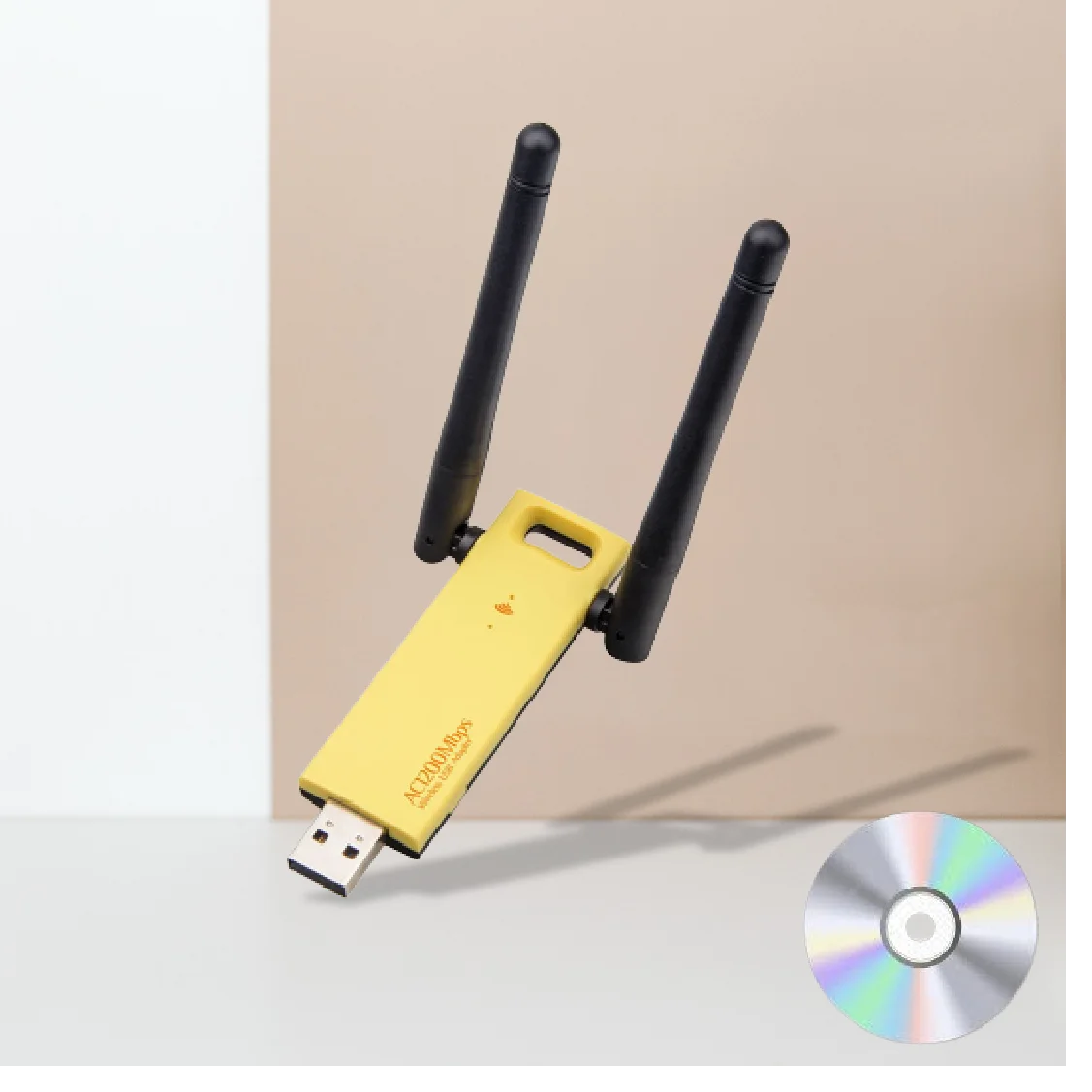 Wireless USB Network Adapter 1200mbps Dual Band 2.4G/5Ghz Network Card 802.11ac RTL8812BU Chipset Aerial