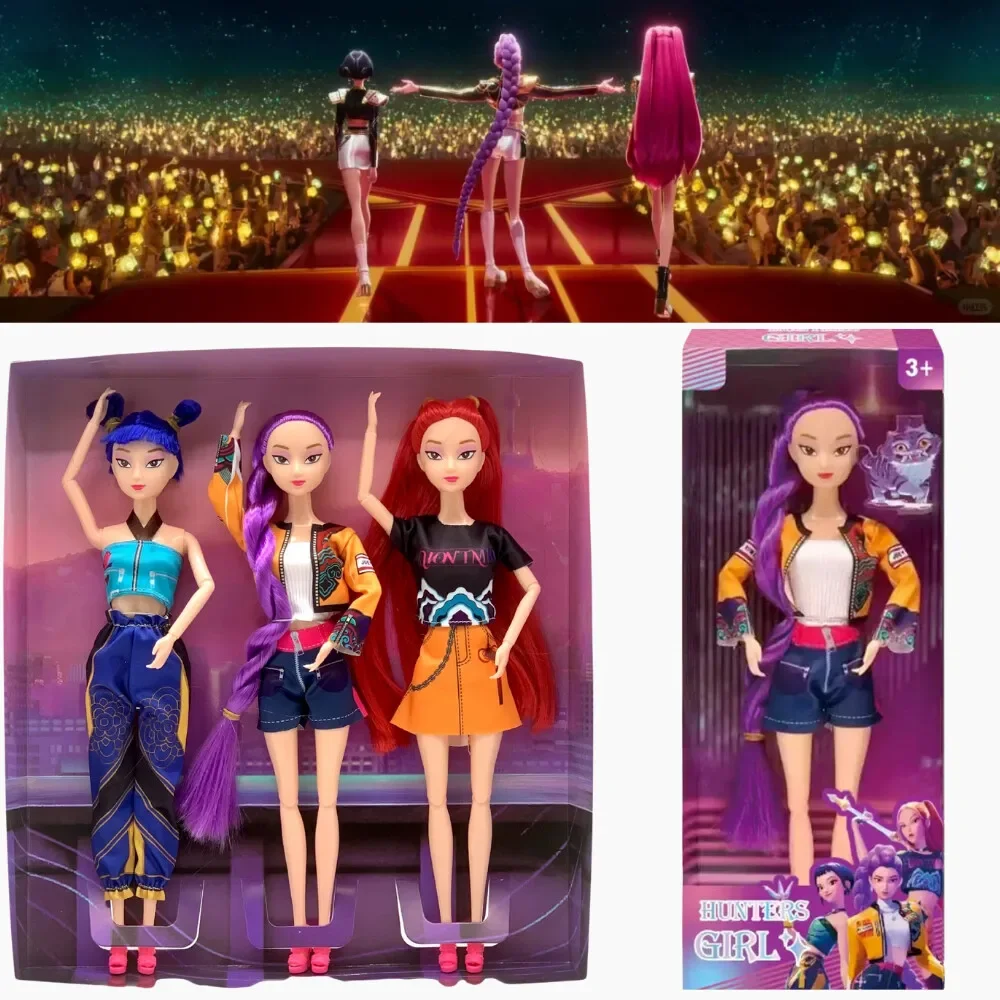 NEW  Anime KPop Demon Hunters Doll Vinyl Toy Rumi Mira zoi Character vinyl Birthday Gift Fan Gifts Hot Seling Action Figure