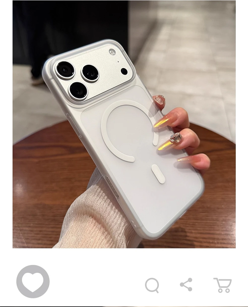 Ultra Dünne Matte Durchsichtige Harte PC-Hülle für iPhone 18 17 Pro Max Air 16 15 14 Plus 13 12 mit Magsafe Magnetischer Super Slim Abdeckung – Detail 9
