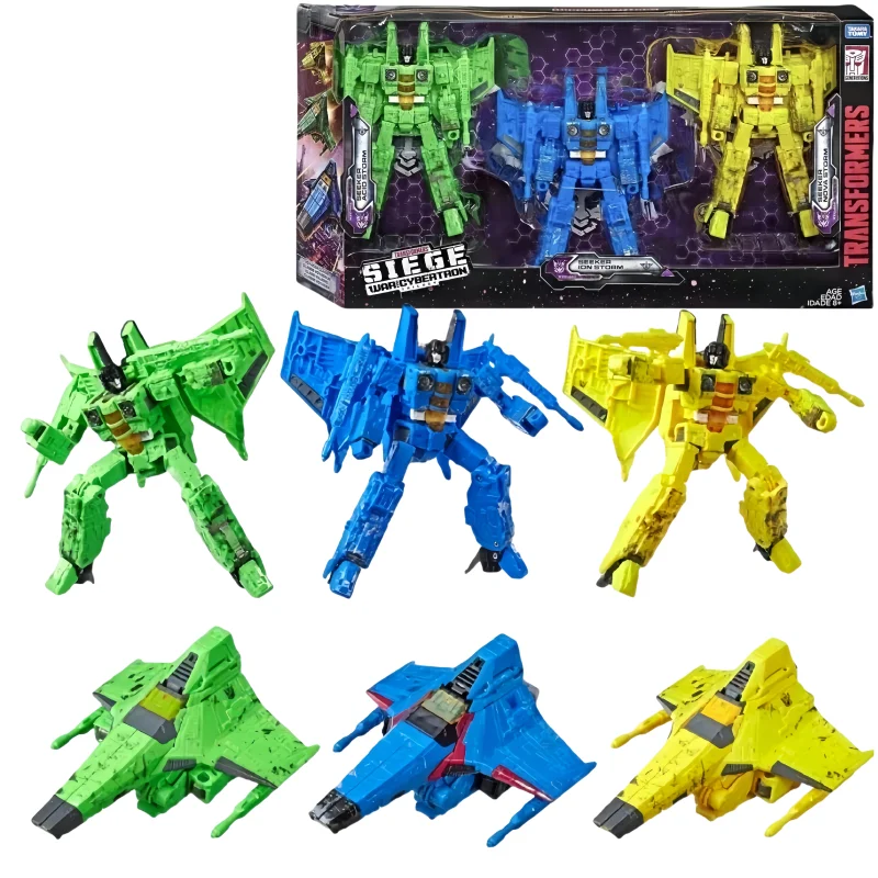 TransformersToys War for Cybertron:Siege WFC-S52-54 Seeker AcidStorm NovaStorm IonStorm 3-Pack Figures Collectible Gifts Hobbies