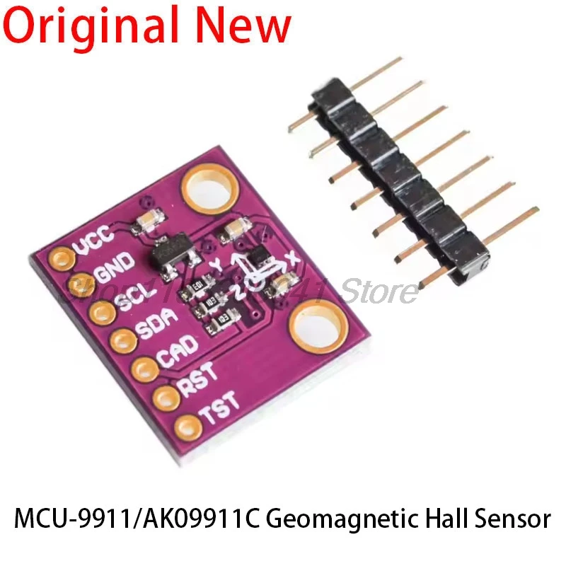 MCU-9911 AK09911C Geomagnetic hall sensor Three axis magnetometer compass module