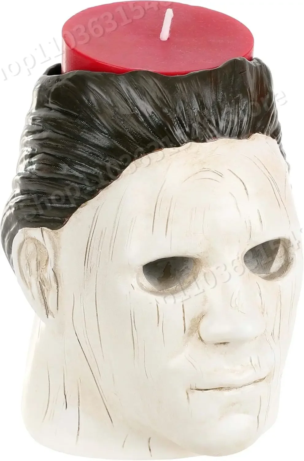 2024 New Halloween Michael Myers Candle Holder Decoration Horror Candle Holder Resin Crafts Home Decor Gifts for family kids