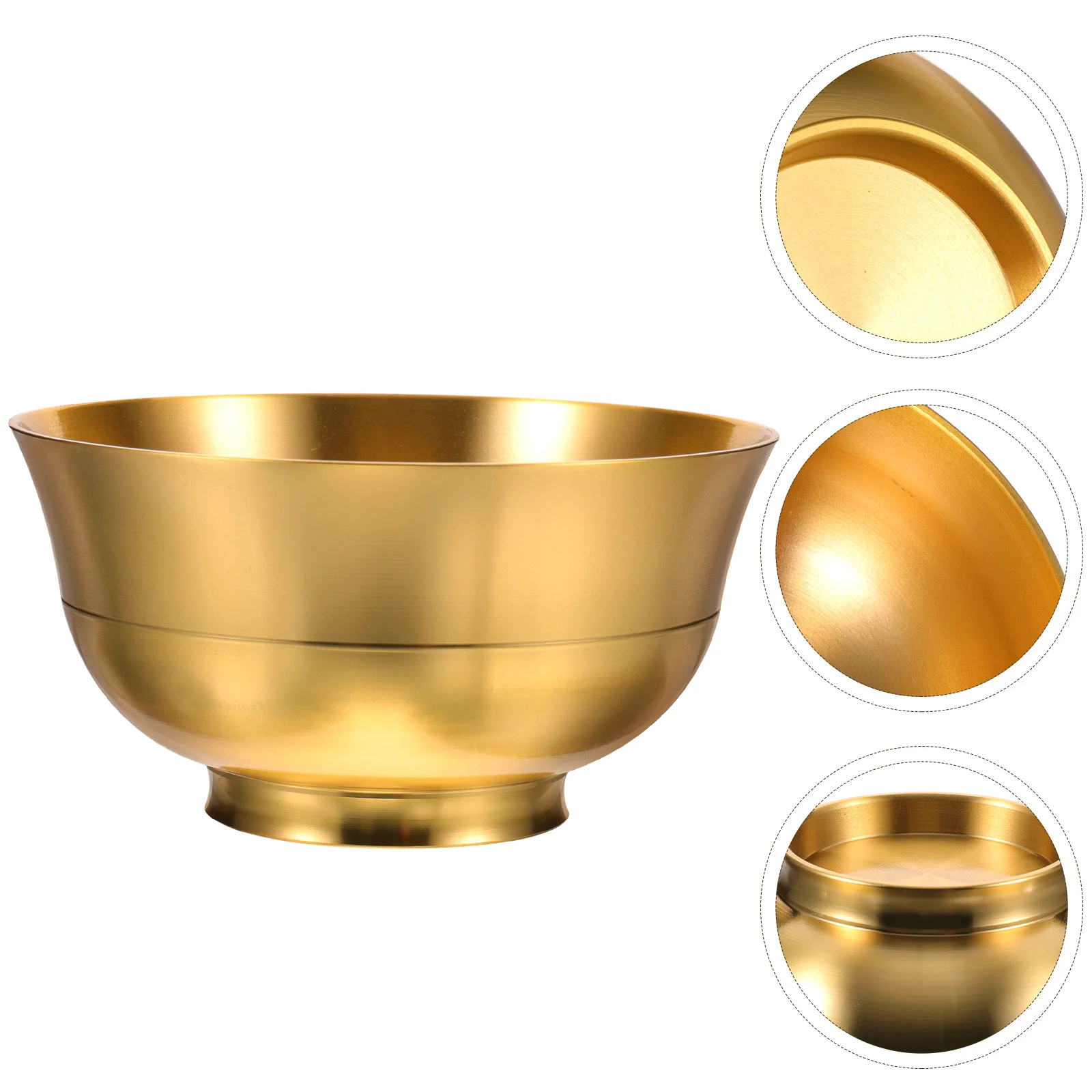 

Brass Glossy Cornucopia Cup for Buddha Supply Home Decor Worship Water Bowl Holy Exquisite Retro