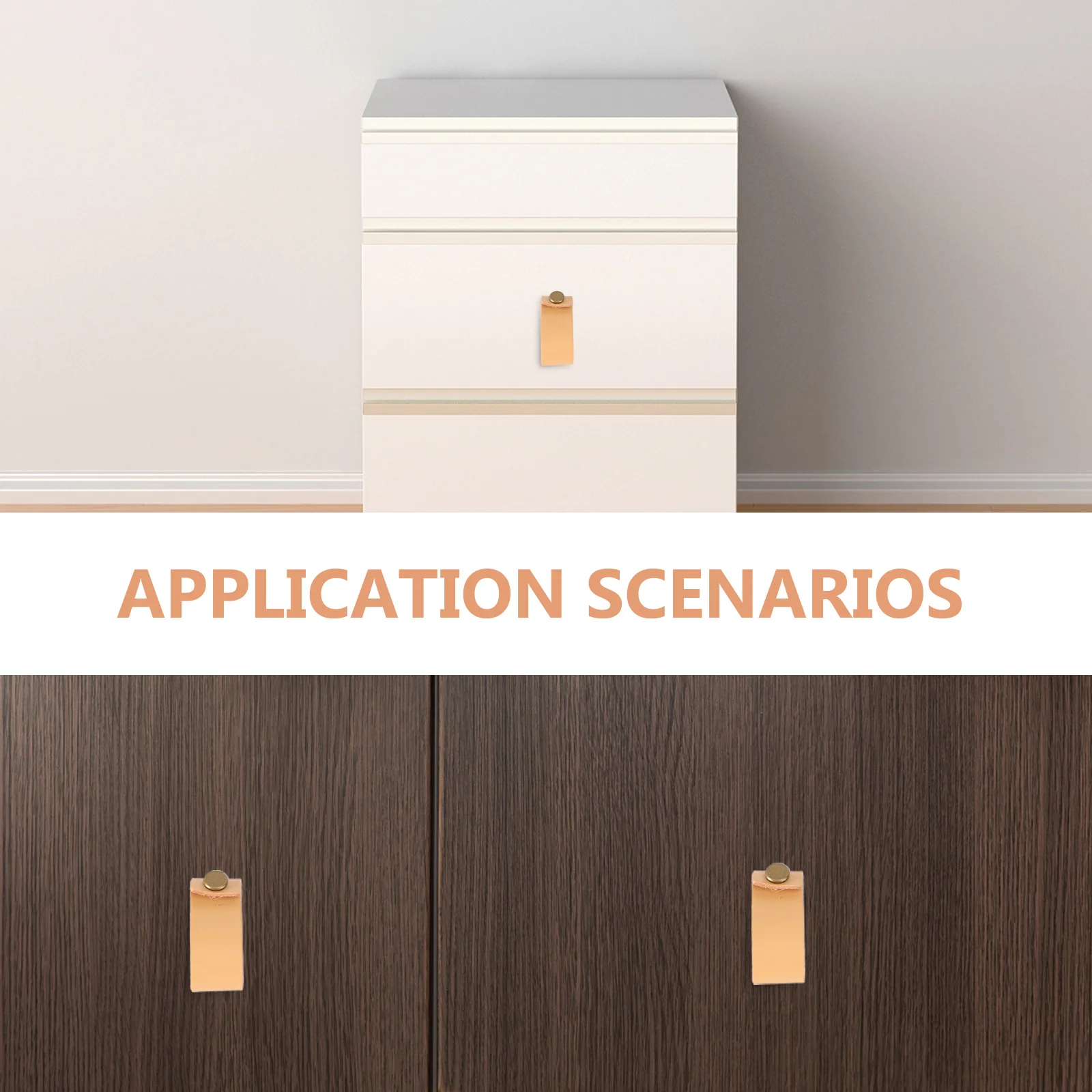 

2Pcs Real Handmade Cabinet Pull Handles Drawer Pullers Minimalist Door Knobs Easy Install for Kitchen Bathroom