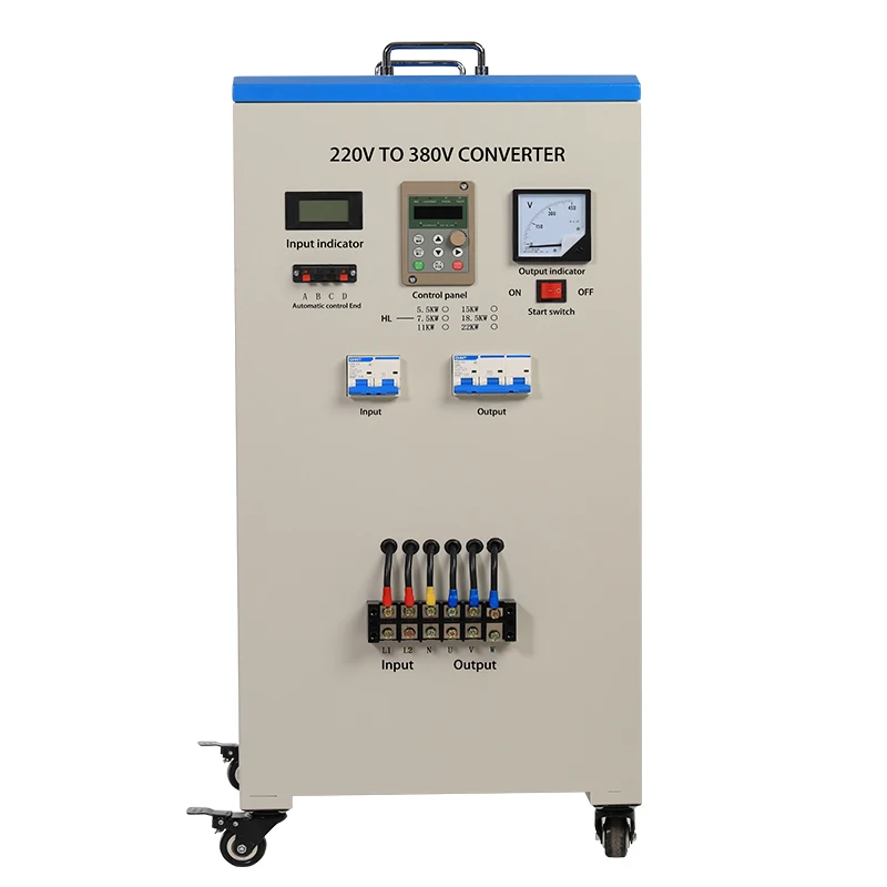 

HL100Series 22KW 30KW 37KW 45KW Single Phase 220V to Three Phase 380V 50HZ/60HZ Single Phas Power Frequency Transformer