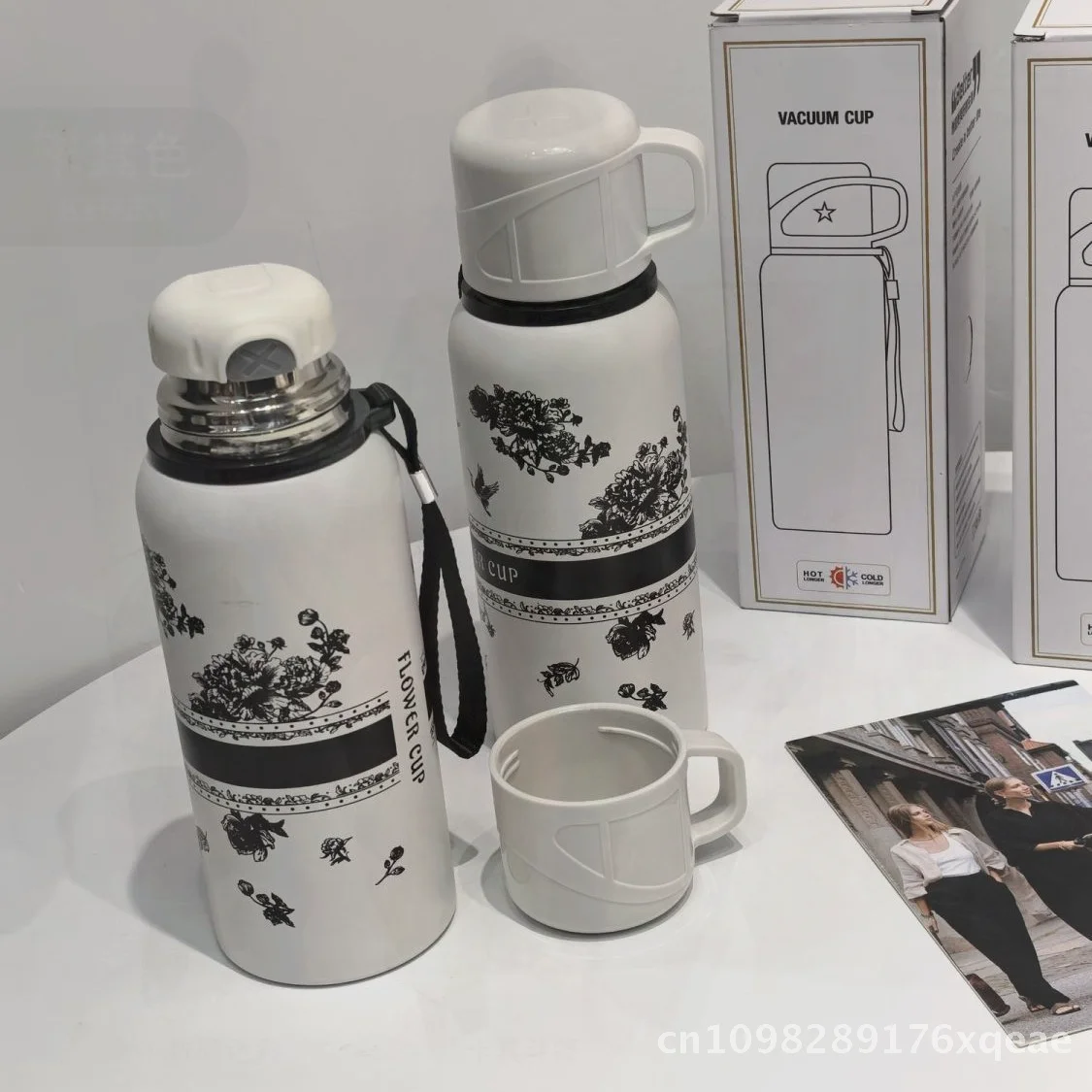 

Gardenia Dual-Use Portable Thermos Cup 316 Stainless Steel Large Capacity Insulated for Men Women Students - Modern Minimalist