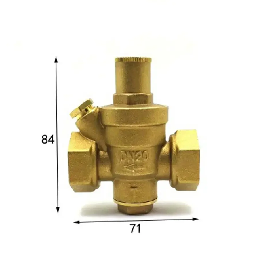 

DN20 3/4 "BSPP Женский латунный рельефный клапан безопасности регулируемый средний корпус ширина 71 мм Макс 16 бар