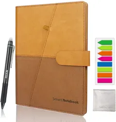 Cuaderno inteligente borrable, libreta de papel de cuero reutilizable, almacenamiento en la nube, almacenamiento Flash forrado con bolígrafo, envío directo