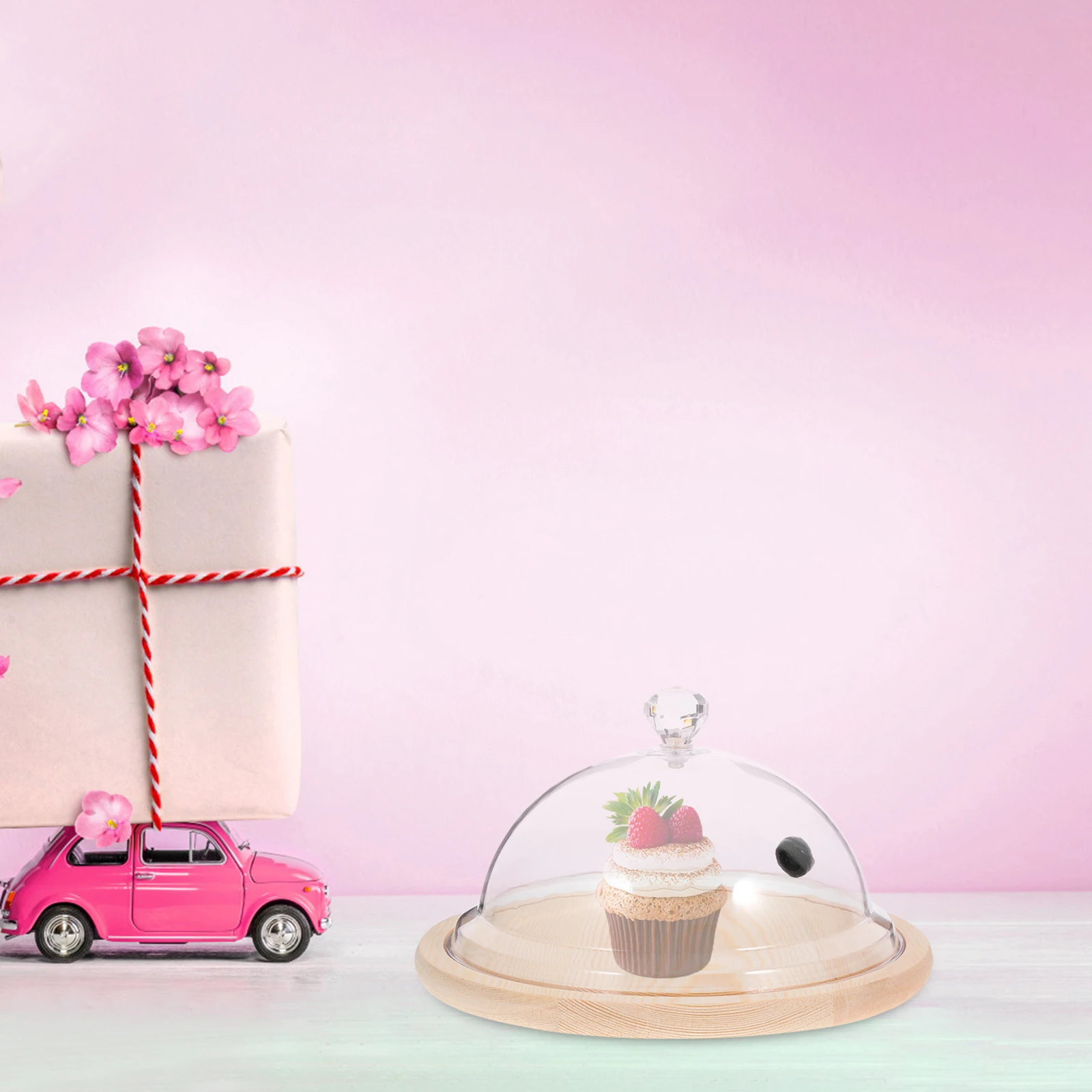 

Hood Cake Dome Lid Cover Domes Holder Dessert Transparent for Bell Shaped Clear