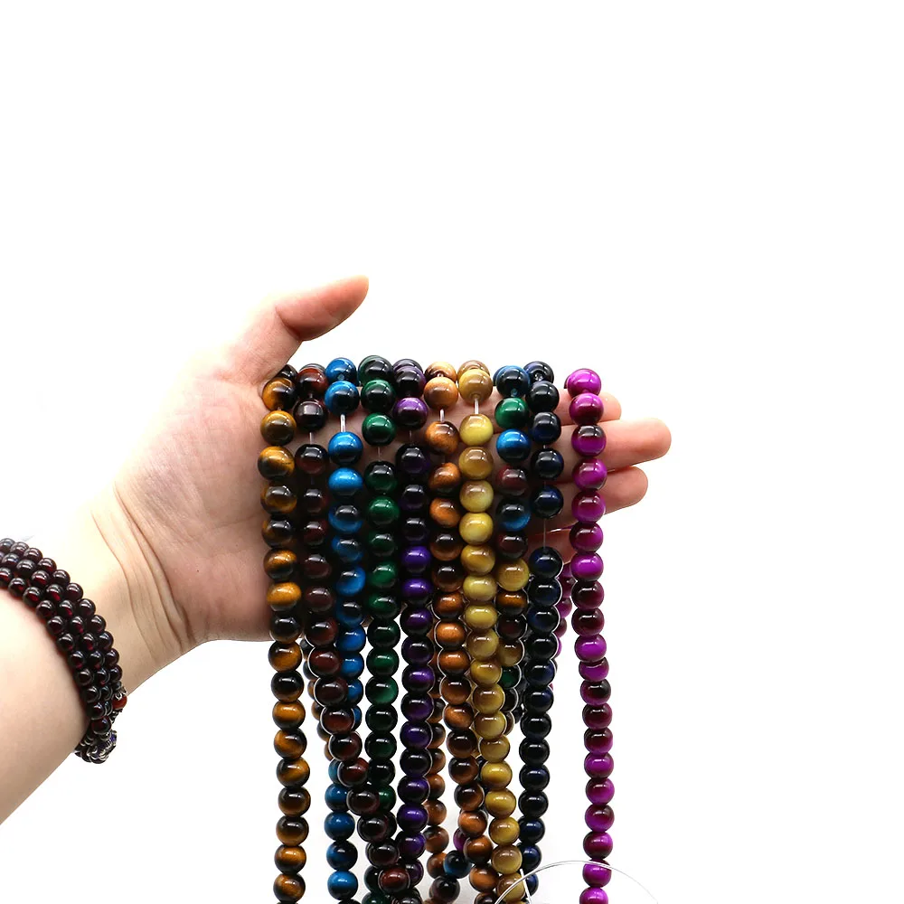 متعدد نمط تقليد عين النمر فضفاض خزر عازل لصنع المجوهرات عقد دي اي واي سوار الإكسسوار اختيار حجم 8/10/12/14/16 مللي متر