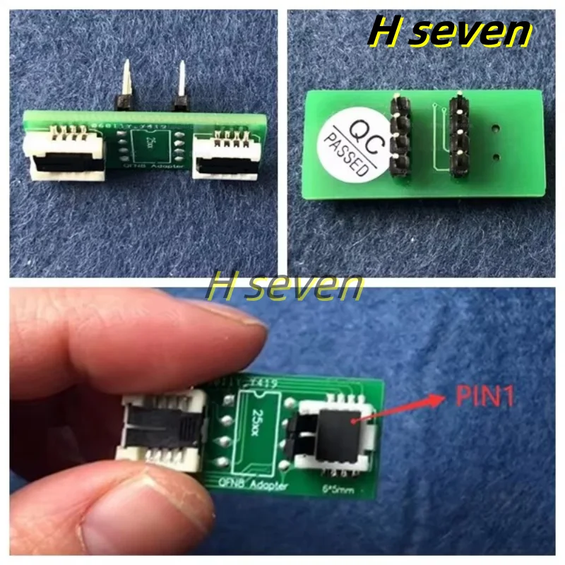 QFN8/WSON8/MLF8/MLP8/DFN8 TO DIP8 universal two-in-one socket/adapter for both 6*5MM and 8*6MM chips SMT BIOS flash socket