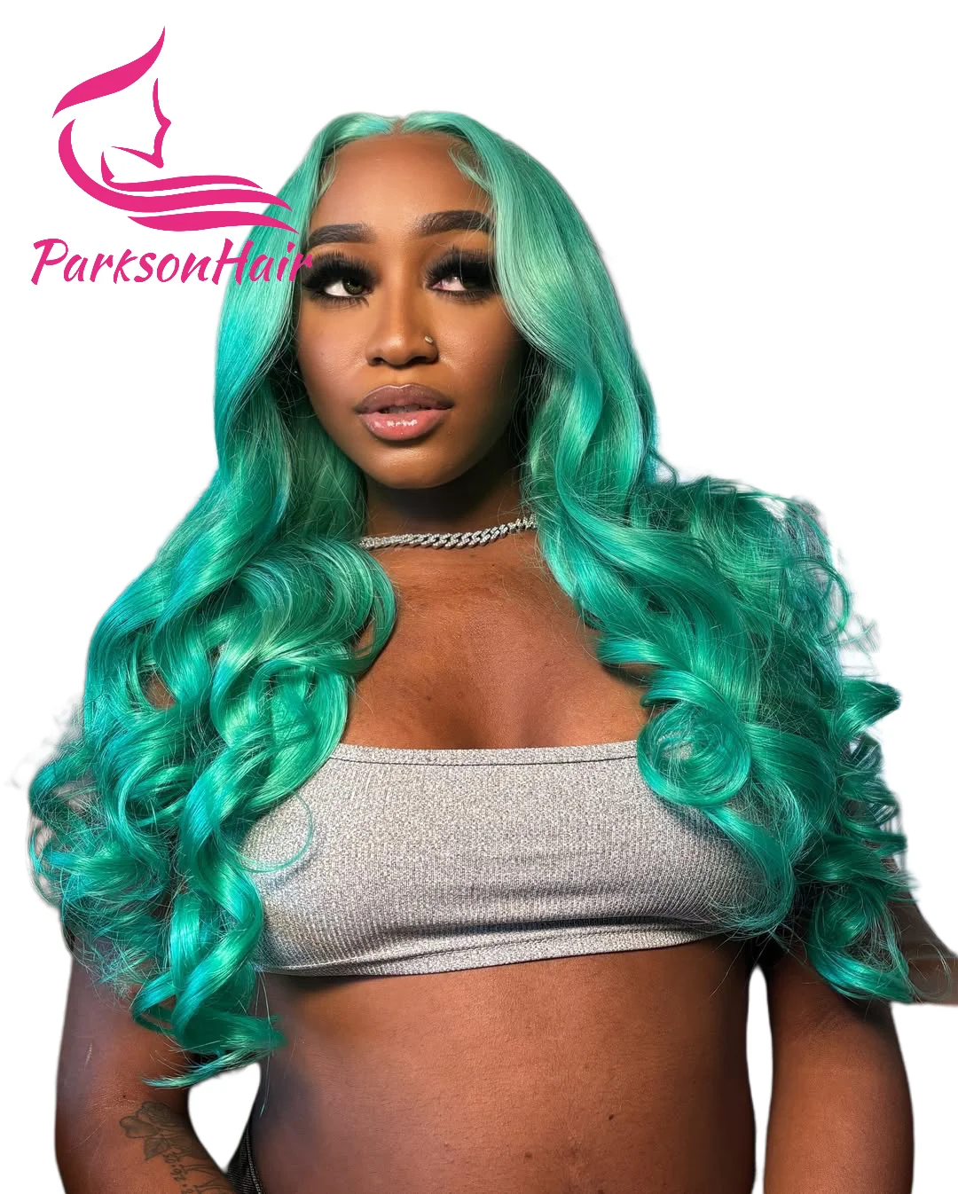

Human Hair Wig Cyan Blue 13x4 13x6 Transparent Lace Frontal Wigs Brazilian Body Wave Pre-Plucking Green Lace Front Wig For Women