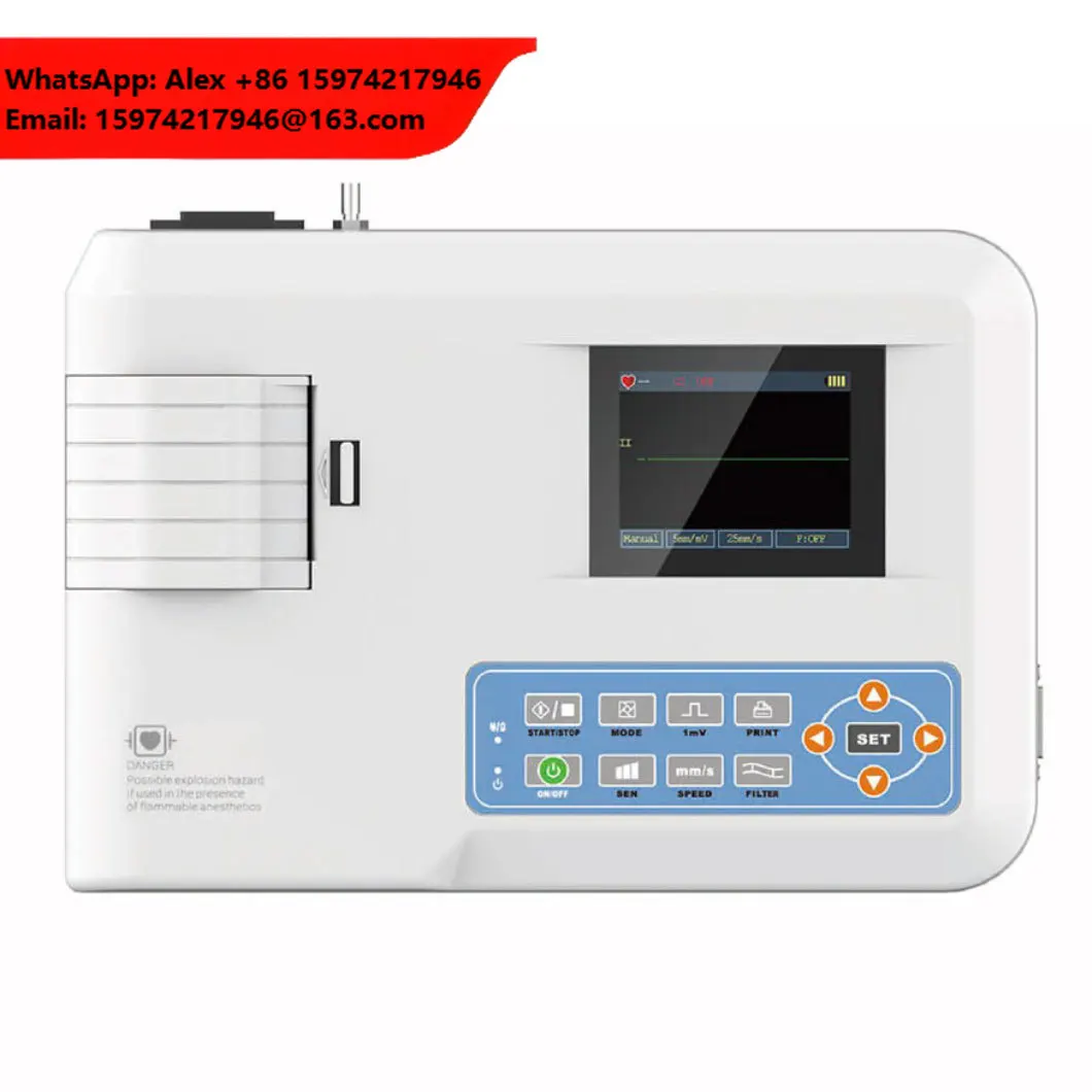 Manufacturer Veterinary Portable Handheld Multiparameter Heart Rate Monitor ECG EKG