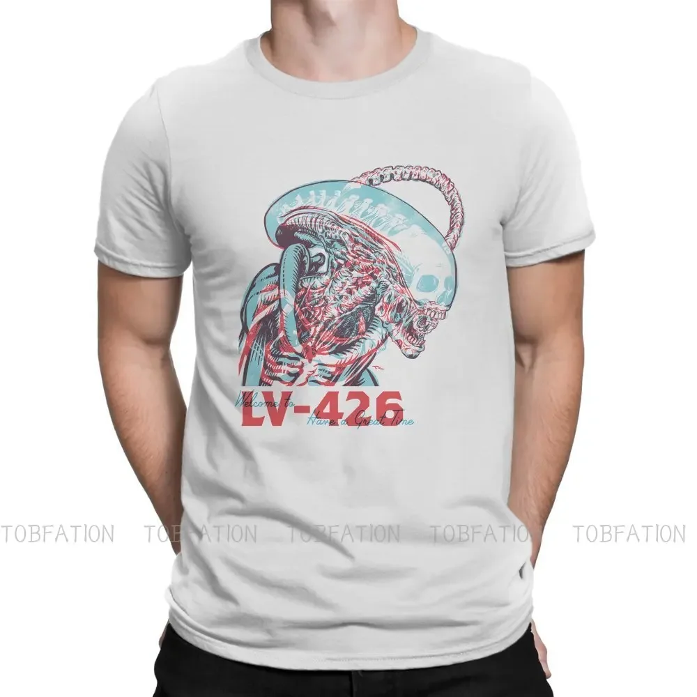 Aliens Original TShirts Welcome To LV-426 Print Men's T Shirt Funny Clothing Size S-6XL