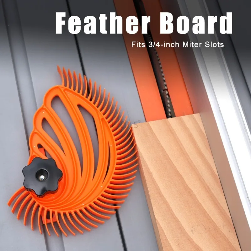 

Feather Board Fits 3/4-inch Miter Slots Woodworking Table Saws Featherboard Carving Machine ABS Hedgehog Board Auxiliary Tools