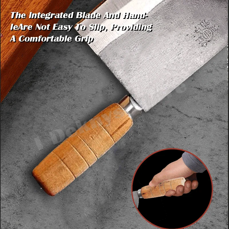 Professional Chef Kitchen Knives Set Handmade High Carbon Steel With Wooden Handle Slicing Chop Boning Cleaver Butcher Knife