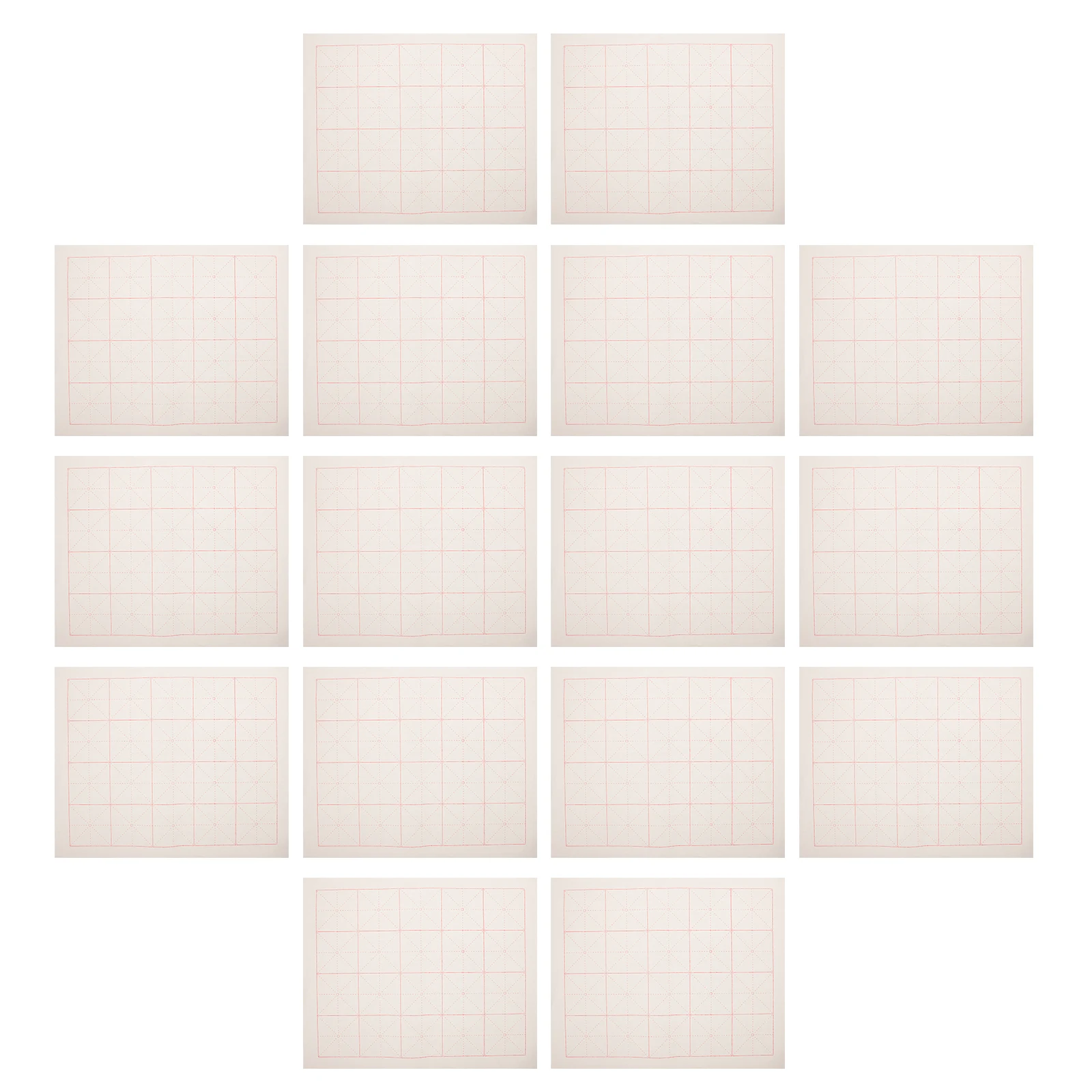 

100 Sheets Calligraphy Practice Paper Handwriting Thicken Chinese Rice Caligraphy