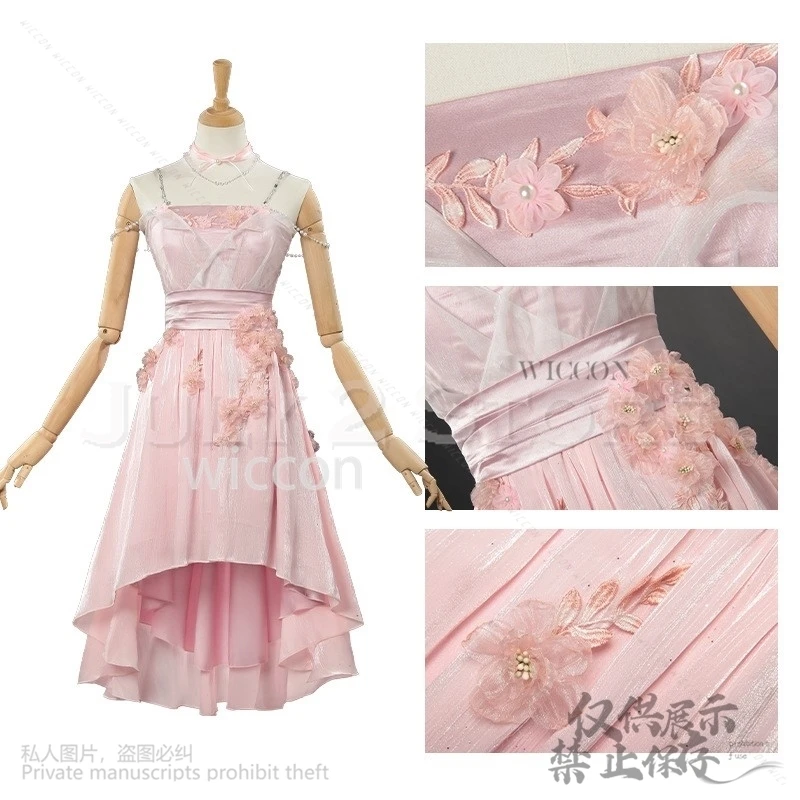 الحب والفضاء العميق لعبة تأثيري أنيمي البطلة المد المنسوجة بتلات زي زهرة حلوة غير النظامية هيم فستان أنيق لوليتا تأثيري Anim