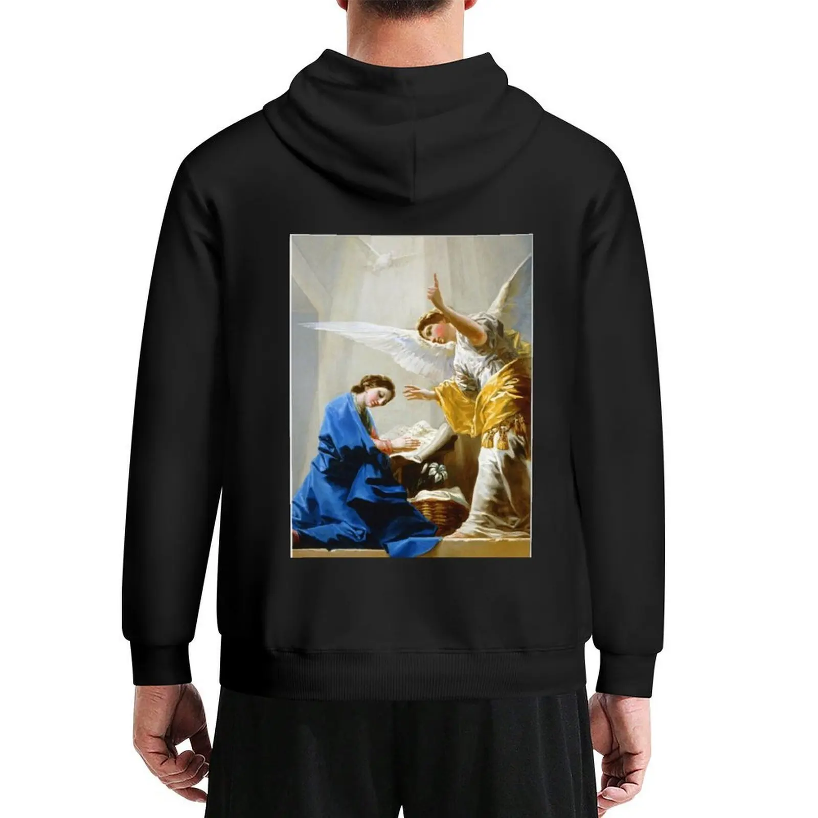 

The Annunciation - Francisco José de Goya Hoodie korean style clothes autumn autumn jacket men men clothes tracksuit