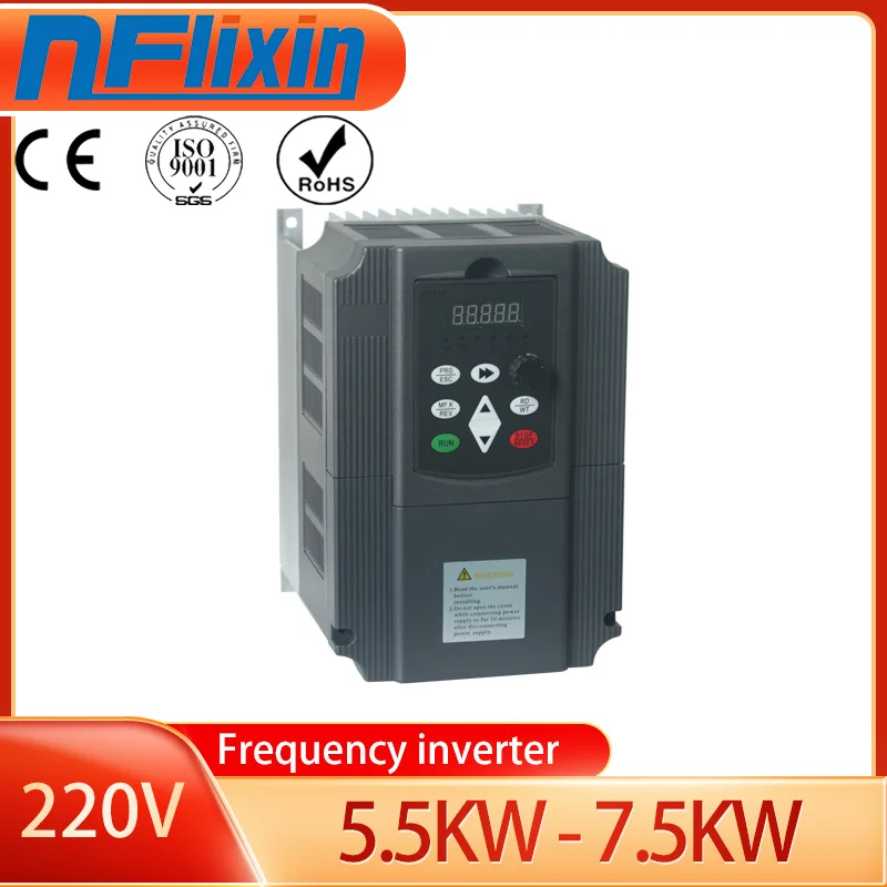 2.2KW NFLIXIN INVERTER VFD 9600 ควบคุมความเร็วมอเตอร์ที่มีประสิทธิภาพพร้อมอินพุต 220V