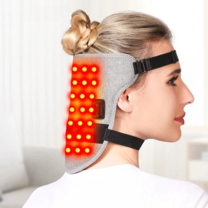 Red Light Electric Heated Neck Belt with Adjustable 3 Temperature Levels 3 Heat Settings for Neck Supports Warmth And Relaxation