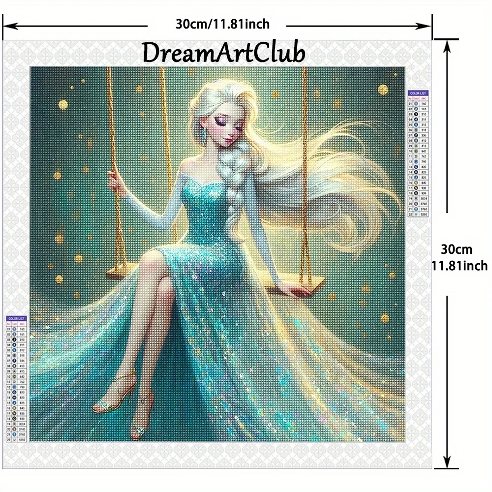 ديزني الأميرة الماس اللوحة سندريلا ليتل ميرميد حسناء الماس الفسيفساء بكسل صورة الكرتون الفتيات الهدايا #3