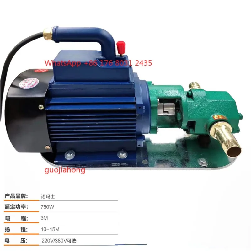

750W gasoline fuel pump Horizontal gasoline self-priming pump High power gasoline electric oil pump Household manufacture