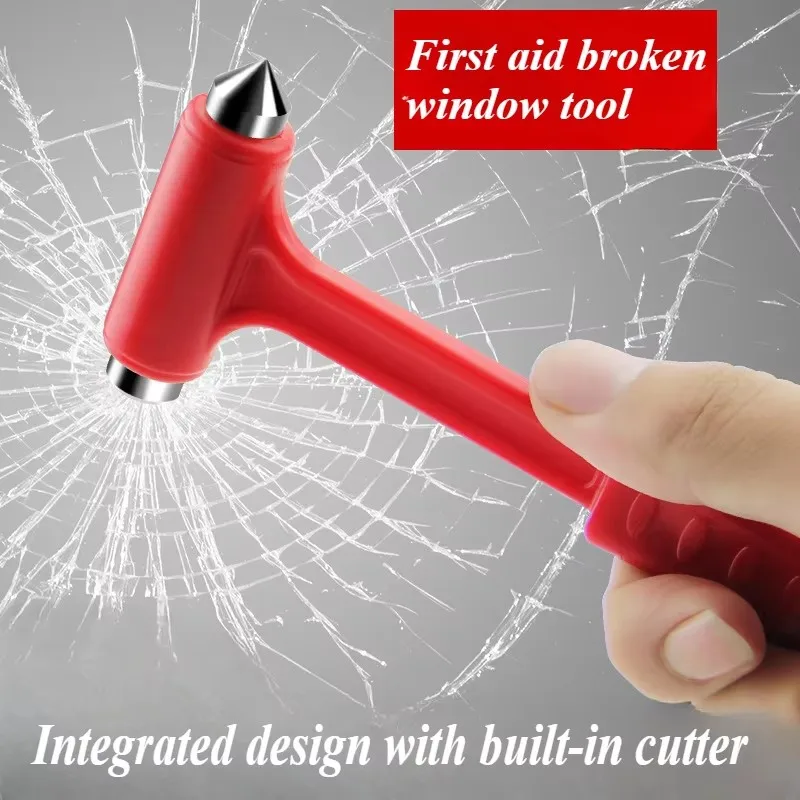 

Multi-Function Hammer 2-In-1 Safety Hammer Rescue Hammer Car Escape Hammer Window Breaker Vehicle Emergency Tools