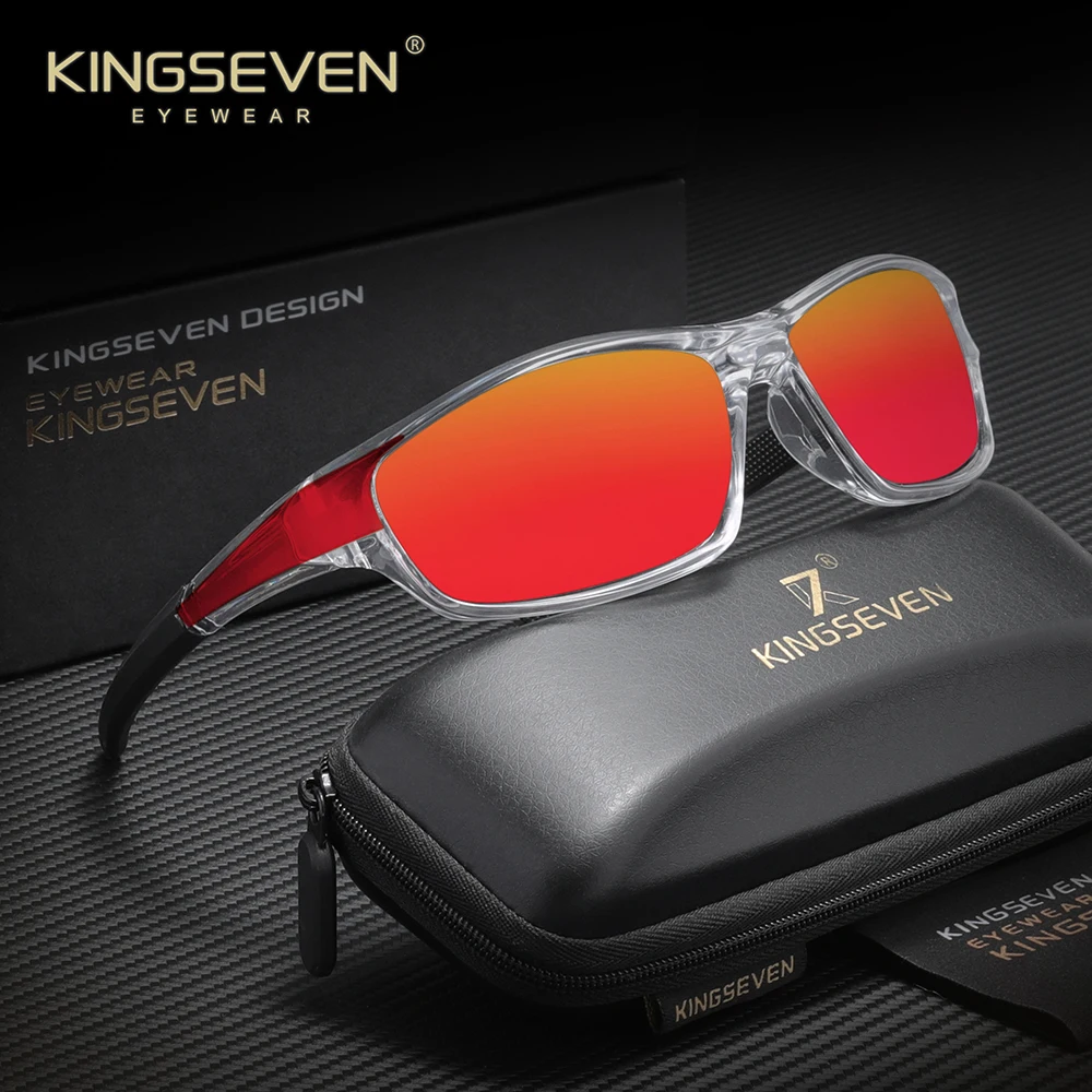 

KINGSEVEN мужские спортивные поляризационные солнцезащитные очки женские модные велосипедные пластиковые уличные солнцезащитные очки оттенки для езды на велосипеде UV400