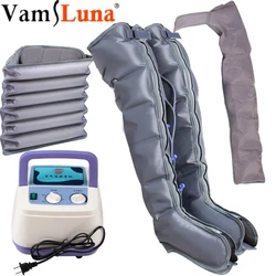 Pressotherapy Machine Air Pressure Massager 6 Chambers Handheld Controller Blood Circulation Pump Wrap Foot & Leg Massager