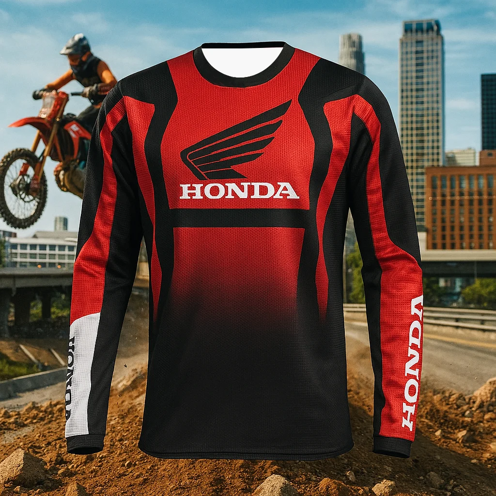 

2025 Latest Off Road Motorcycle Racing Suit Mountain Bike Breathable Quick Dry Comfortable Honda Riding Apparel