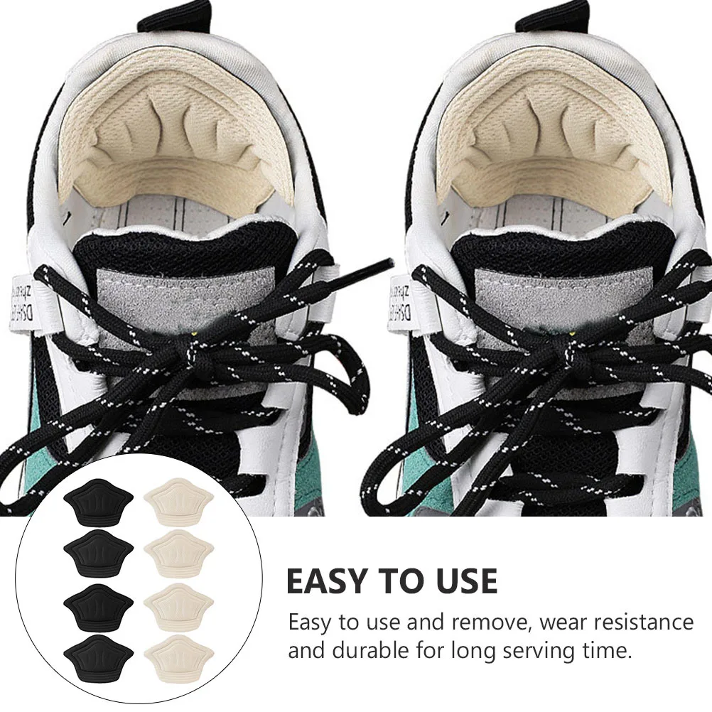 

4Pairs Anti-Wear Heel Pads Premium Self-Adhesive Sports Shoes Heel Cushion for Pain Relief Blister Protection Unisex Foot Care