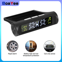 Universal Digital LCD Display  tyre pressure gauge Car Tire Pressure Monitoring System Solar TPMS Auto Security Alarm System