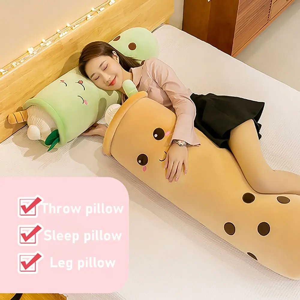 Trendy 40/60cm Boba Milk Tea Plush Toys Soft Cute Hug Pillow Plump Not Easily Deformed Cushion for Kids