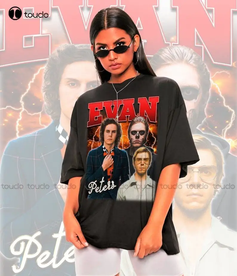 Retro Evan Peters Shirt -Evan Peters Tshirt,Evan Peters Cotton Outdoor Simple Vintage Casual Tee Shirts Xs-5Xl Custom Gift