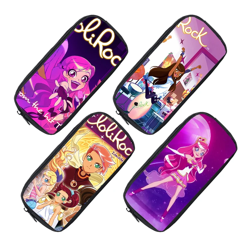 

3D Anime Lolirock Pencil Case School Stationery Children Storage Bag Makeup Pouch LoliRockstar Cosmetic Cases Women Make Up Box