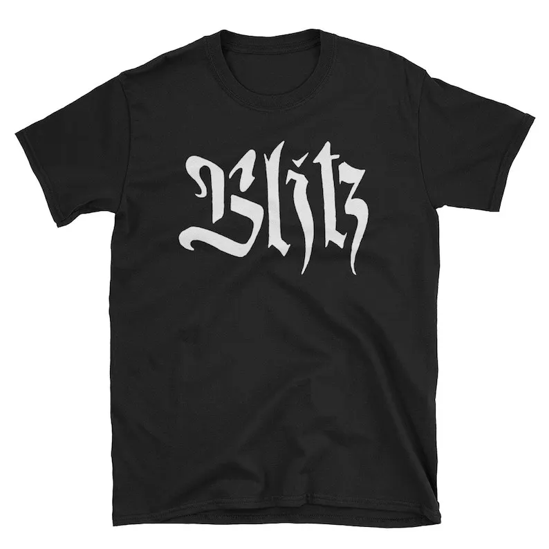 Blitz Logo T-Shirt Cock Sparrer Last Resort the 4-Skins Business Oi Punk