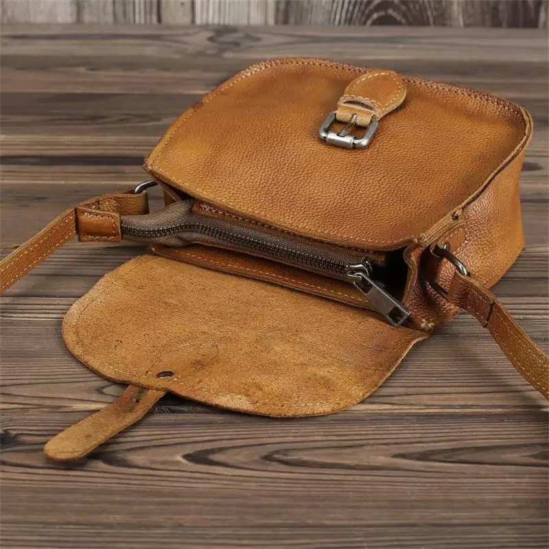 New Fashion Women Leather Shoulder Bag Real Cowhide Leather Crossbody Bags Luxury Designer Ladies Shoulder Bag Vintage Women Bag