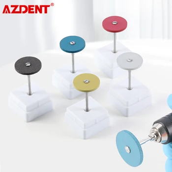 AZDENT Dentale Gomma Diamante Lucidatore Ruota Zirconia Lucidatura Ceramica Rettifica HP 2.35MM Odontoiatria Laboratorio Strumenti di Lucidatura