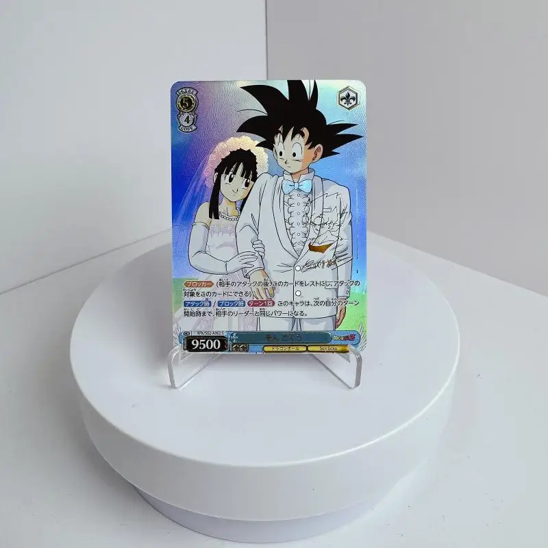 Homemade Dragon Ball Son Goku Vegeta Iv Chichi Anime Character Bronzing Rare Collection Flash Card Cartoon Toys Christmas Gift