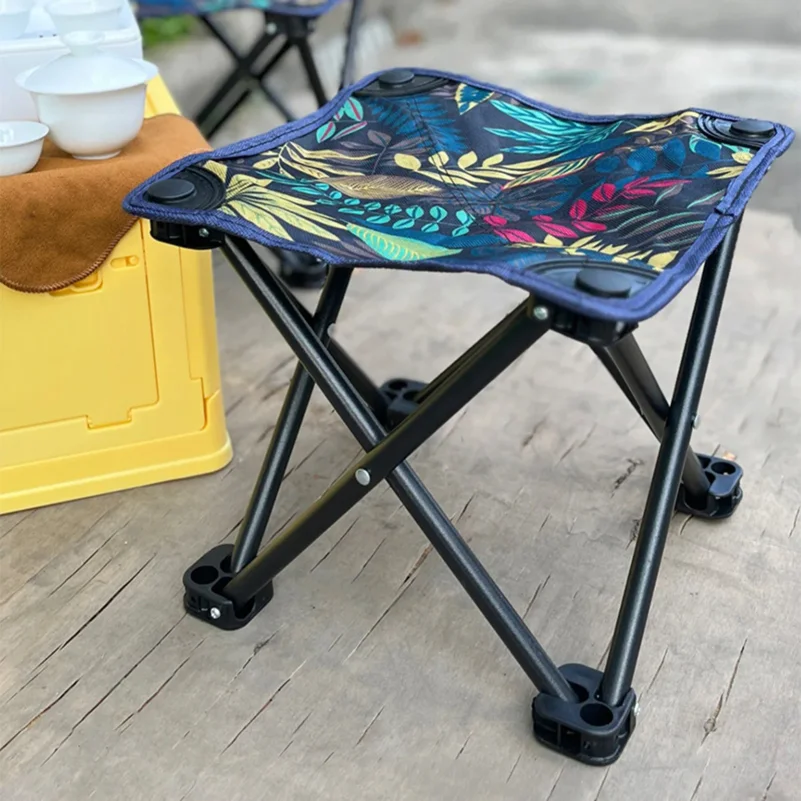 

Folding Stool Mini Camping Chair Beach Chair with Convenient Carry Storage Bag Suitable for Adults and Children