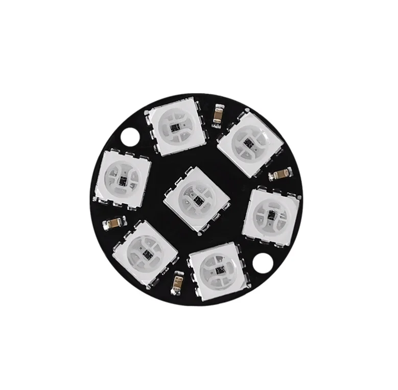 RGB LED Ring 7 Bits LEDs WS2812 5050 RGB LED Ring Lamp Light with Integrated Drivers for arduino