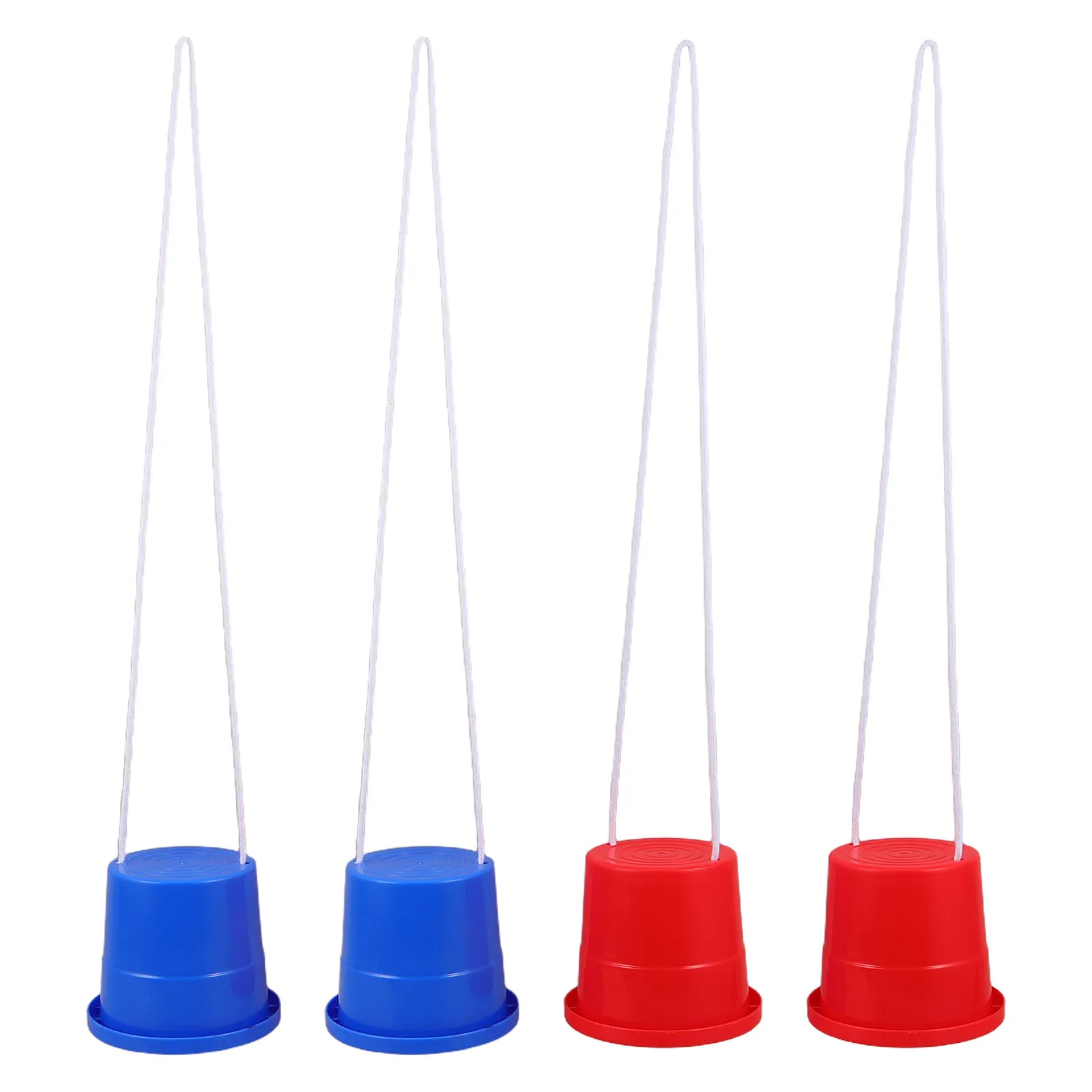 2Pair Walking Stilts for Kids Bucket Style Plastic Balance Training Equipment Sensory Motor Skills Development Preschool Gym
