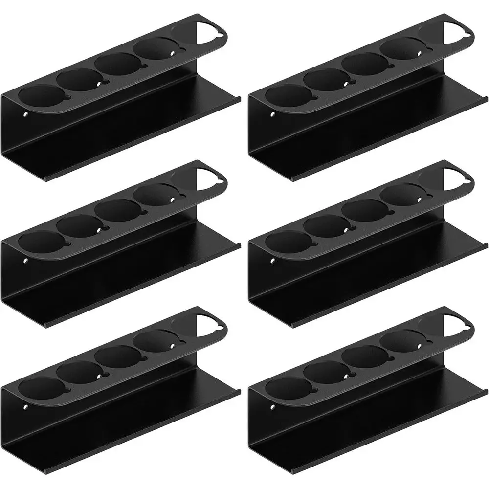 

Настенная стальная стойка для аэрозольных банок из 4 штук для гаража, вмещает 20 банок, органайзер для рабочего пространства