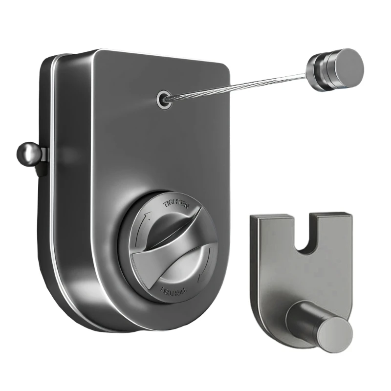Two Method Installation Laundry Rope Sticker Or Screw Fix For Bathroom Balcony Kitchen Organization