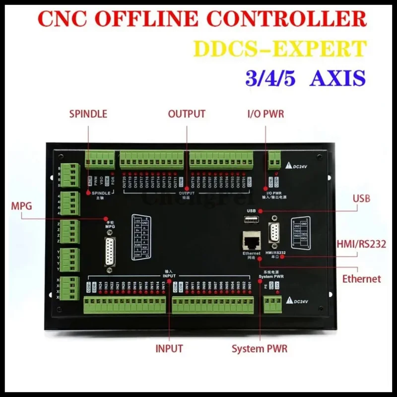 อัพเกรดออฟไลน์ Controller DDCS EXPERT V2 M350 3 แกน 4 แกน 5 แกน 1MHz รหัส G สําหรับ CNC เครื่องแกะสลักเครื่องกัดการประมวลผล
